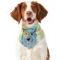 Preview: Hunde-Bandana Anton - Popart Hundedesign, 100 % Polyester, 70x30 cm, verstellbar, waschbar